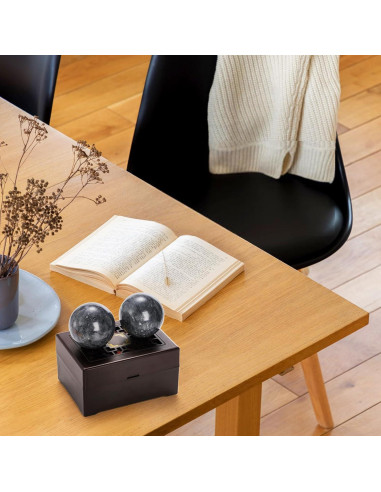 Conjunto de 4 Bolas de Baoding Lyellfe de Jade Negro 5.08 cm