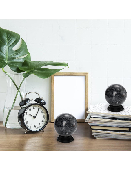 Conjunto de 4 Bolas de Baoding Lyellfe de Jade Negro 5.08 cm