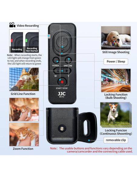 Control Remoto JJC-SR-F2 para Cámaras Sony con Cable 1m