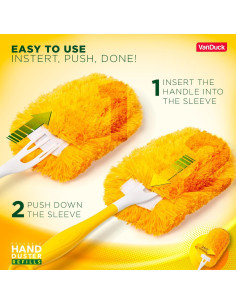 Recargas de Plumero Reutilizables VanDuck Microfibra 2 Piezas 2