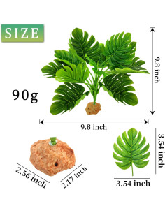 Planta Artificial para Acuario WishLotus Verde 25cm 2