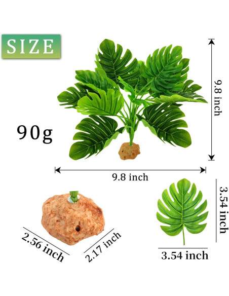 Planta Artificial para Acuario WishLotus Verde 25cm Planta Artificial para Acuario WishLotus Verde 25cm