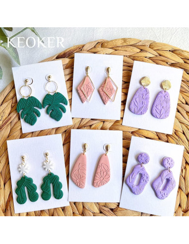 Hojas de Textura de Arcilla Polimérica Keoker - 3 Piezas