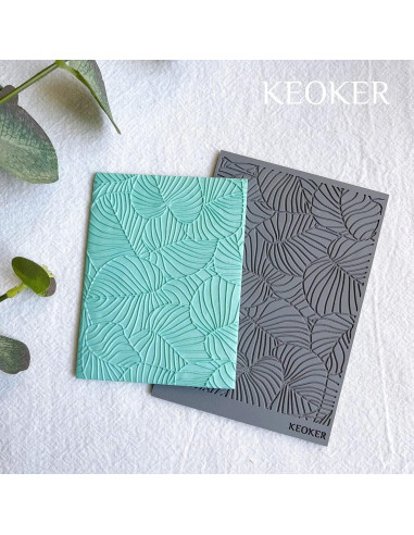 Hojas de Textura de Arcilla Polimérica Keoker - 3 Piezas