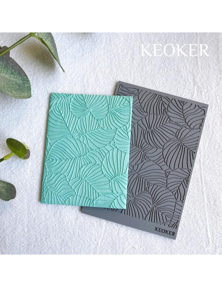 Hojas de Textura de Arcilla Polimérica Keoker - 3 Piezas