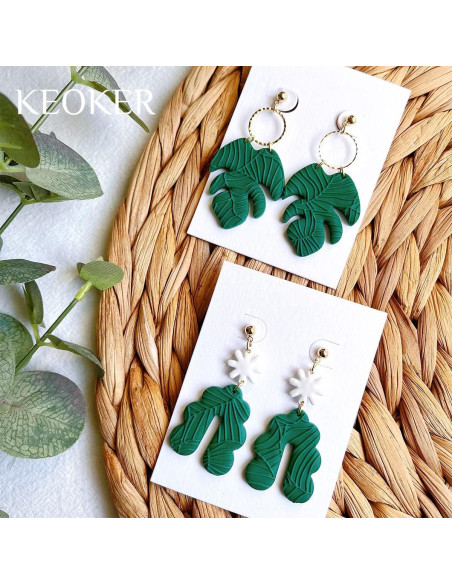 Hojas de Textura de Arcilla Polimérica Keoker - 3 Piezas