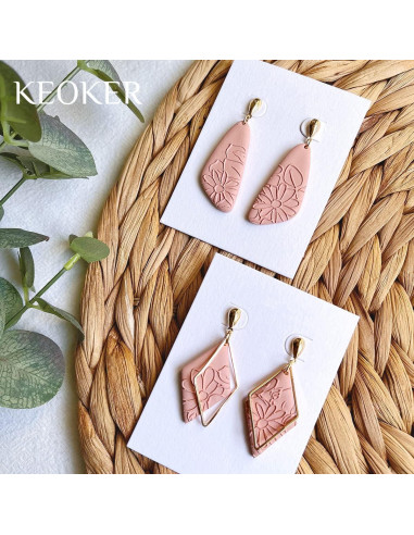 Hojas de Textura de Arcilla Polimérica Keoker - 3 Piezas