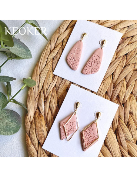 Hojas de Textura de Arcilla Polimérica Keoker - 3 Piezas