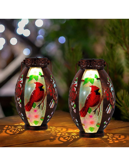 Linterna Solar Starsoul Cardenal 2 PC para Jardín Exterior