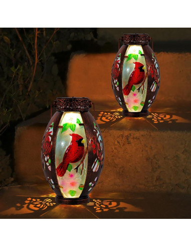 Linterna Solar Starsoul Cardenal 2 PC para Jardín Exterior
