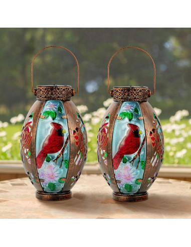 Linterna Solar Starsoul Cardenal 2 PC para Jardín Exterior