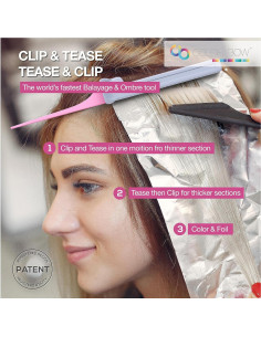 Paquete de 5 Peines de Clip ColorBow para Teñir y Cortar 2