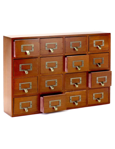 Organizador de Cajones QWORK de Madera Vintage 16 Cajones