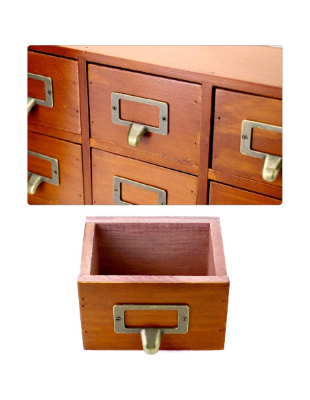 Organizador de Cajones QWORK de Madera Vintage 16 Cajones