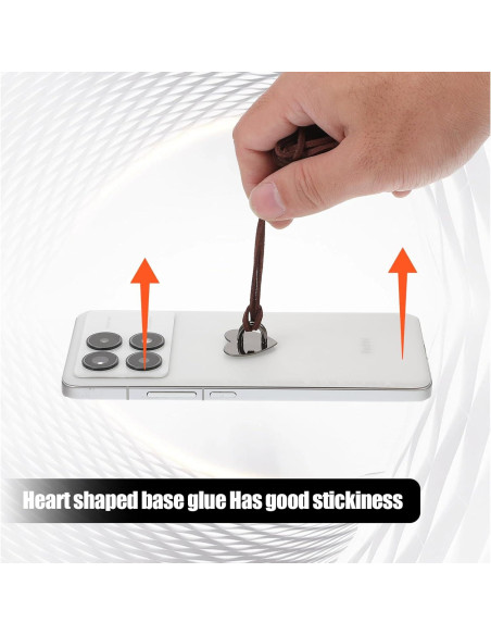 16 Soportes para Anillo de Teléfono Móvil Qianyu Corazón