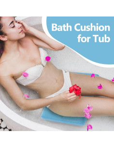 Cojín de Baño MABOZOO con Ventosas Antideslizantes Azul 2