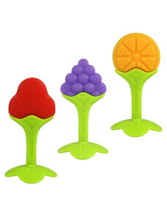 Mordedores de Dentición RaZbaby 3-Pack Silicona Libre de BPA