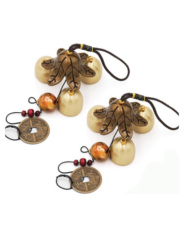 Campanas de Viento de Suerte Banfeng - 2 Piezas 45cm Decoración