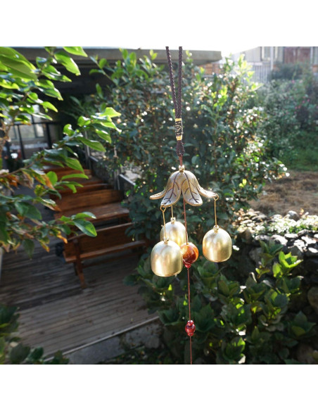 Campanas de Viento de Suerte Banfeng - 2 Piezas 45cm Decoración