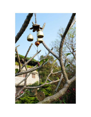 Campanas de Viento de Suerte Banfeng - 2 Piezas 45cm Decoración