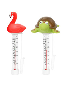 Termómetro Flotante para Piscina XY-WQ - Flamenco y Tortuga