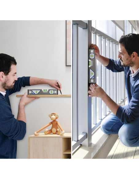 Nivel Torpedo WORKPRO 25.4 cm Aluminio 3 Viales Burbuja