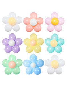 27 Piezas Kit Globo Margarita DIY Chengu 25.4 cm Decoración Fiesta