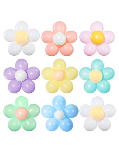 27 Piezas Kit Globo Margarita DIY Chengu 25.4 cm Decoración Fiesta