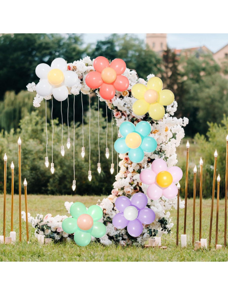 27 Piezas Kit Globo Margarita DIY Chengu 25.4 cm Decoración Fiesta