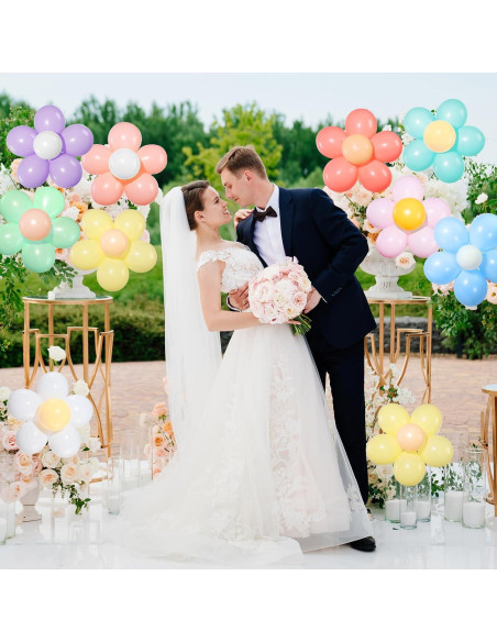 27 Piezas Kit Globo Margarita DIY Chengu 25.4 cm Decoración Fiesta