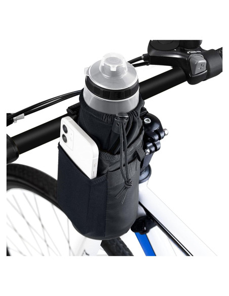 Soporte Aislado para Botella de Agua WOTOW con Correa - Negro