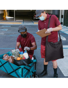 Bolsa de Compras Plegable KALIDI Negra Reutilizable 27.2 kg 2