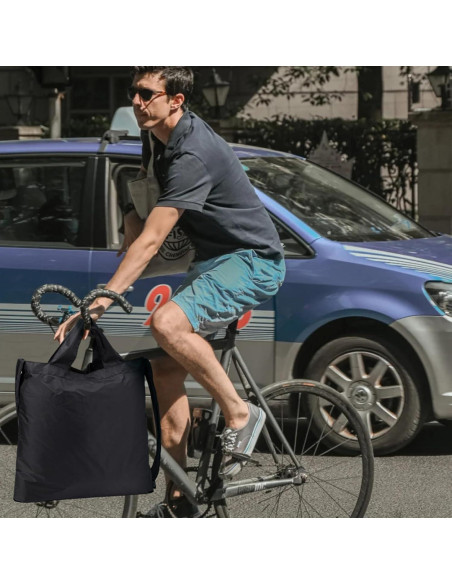 Bolsa de Compras Plegable KALIDI Negra Reutilizable 27.2 kg