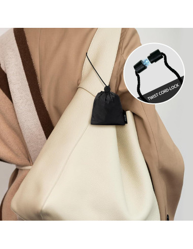 Bolsa de Compras Plegable KALIDI Negra Reutilizable 27.2 kg