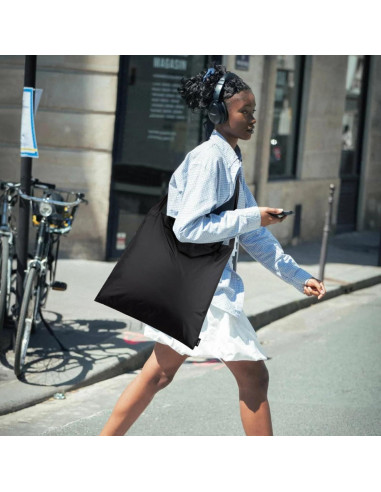 Bolsa de Compras Plegable KALIDI Negra Reutilizable 27.2 kg