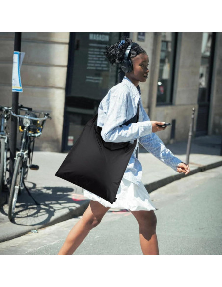 Bolsa de Compras Plegable KALIDI Negra Reutilizable 27.2 kg