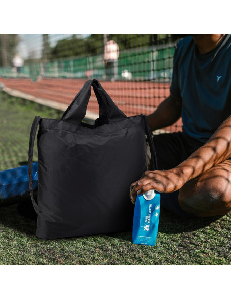 Bolsa de Compras Plegable KALIDI Negra Reutilizable 27.2 kg