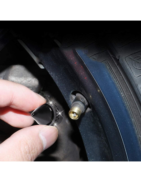 Tapa de Válvula de Neumático ToBeQueen, Paquete de 4, Brillante