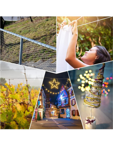 Kit de Cable de Alambre 100m Acero Inoxidable FGBNM