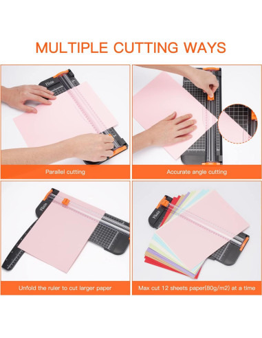 Cortadora de Papel Guillotina Flisin 30 cm con Protección Seguridad