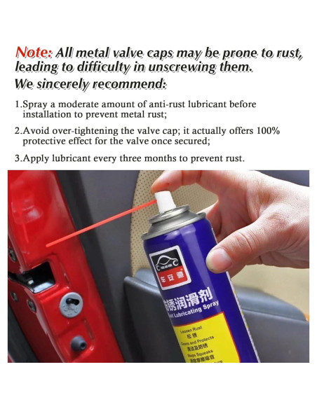 Tapa de Válvula de Neumático ToBeQueen, Paquete de 4, Brillante