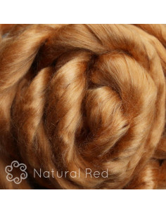 Fibra de Seda Eri Roja Natural 50g - Living Dreams 2