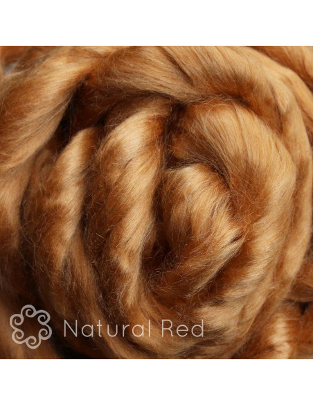 Fibra de Seda Eri Roja Natural 50g - Living Dreams