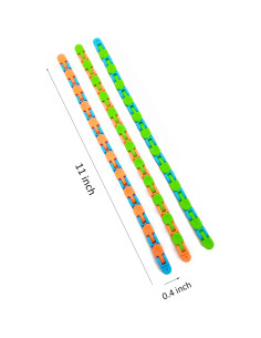24 Juguetes Antiestrés Serpiente Nasdict 28 cm Multicolor 2