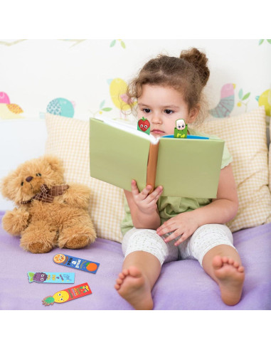 Marcadores de Libros Aromatizados Geyee - 144 Piezas, 24 Estilos