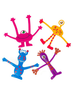 Conjunto de 12 Juguetes Monstruo Flexibles Podzly - Antiestrés