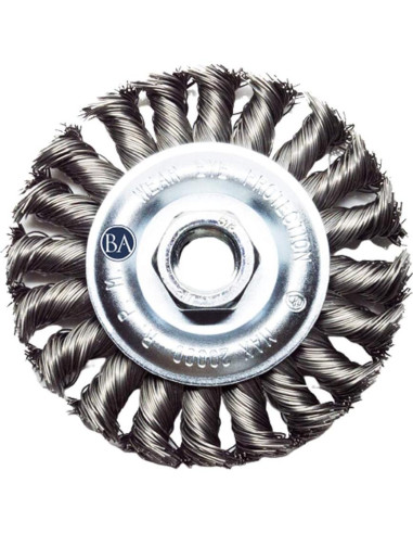 Rueda de Alambre 4" Benchmark Abrasives para Amoladora Angular