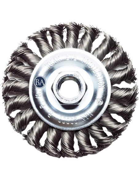 Rueda de Alambre 4" Benchmark Abrasives para Amoladora Angular