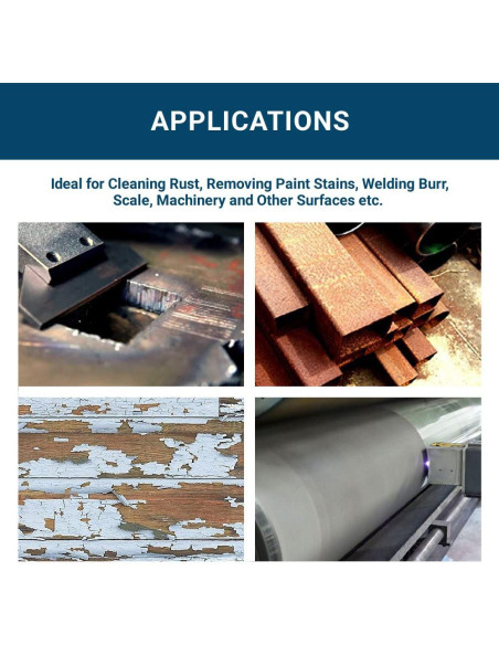 Rueda de Alambre 4" Benchmark Abrasives para Amoladora Angular