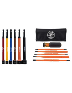 Juego de Puntas Magnéticas Wiha 70486 + Destornillador Aislado Klein 32288